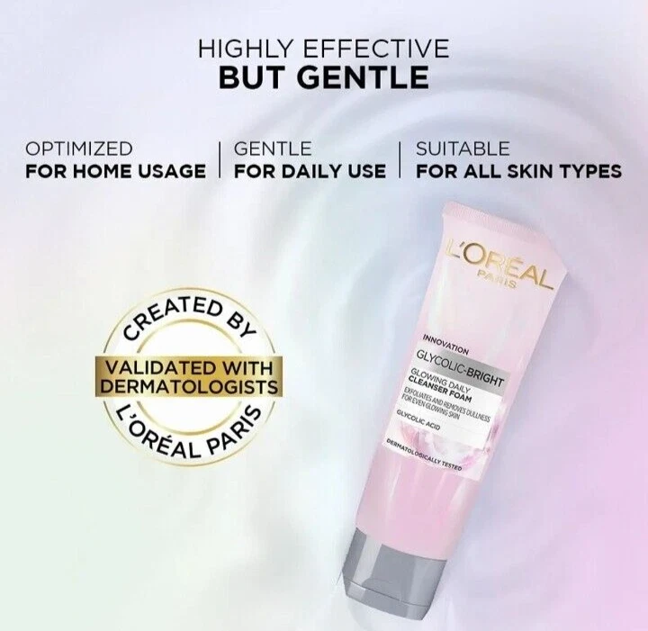 Loreal Face wash pink Glycolic