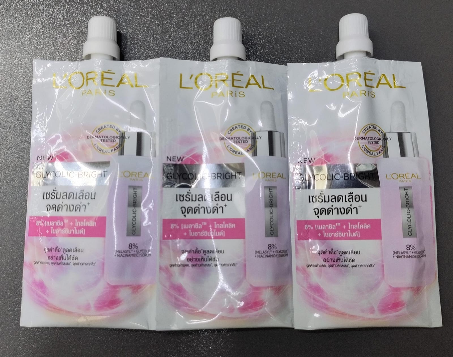 Loreal Glycolic serum bag