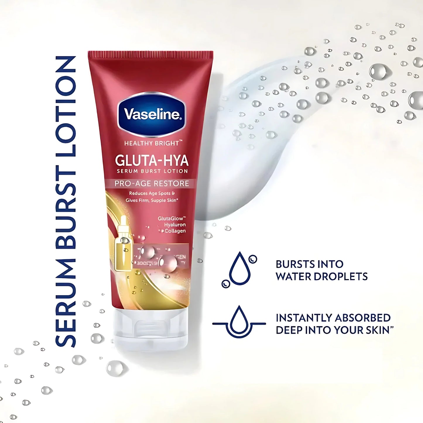 Vaseline Gluta-Hya Serum Burst Lotion (Smoothing Perfector) 290 ml