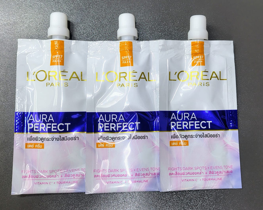 Loreal Aura Perfect cream bag
