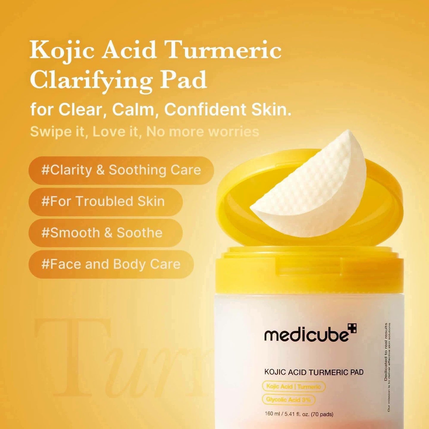 Medicube Kojic Acid Turmeric Pad