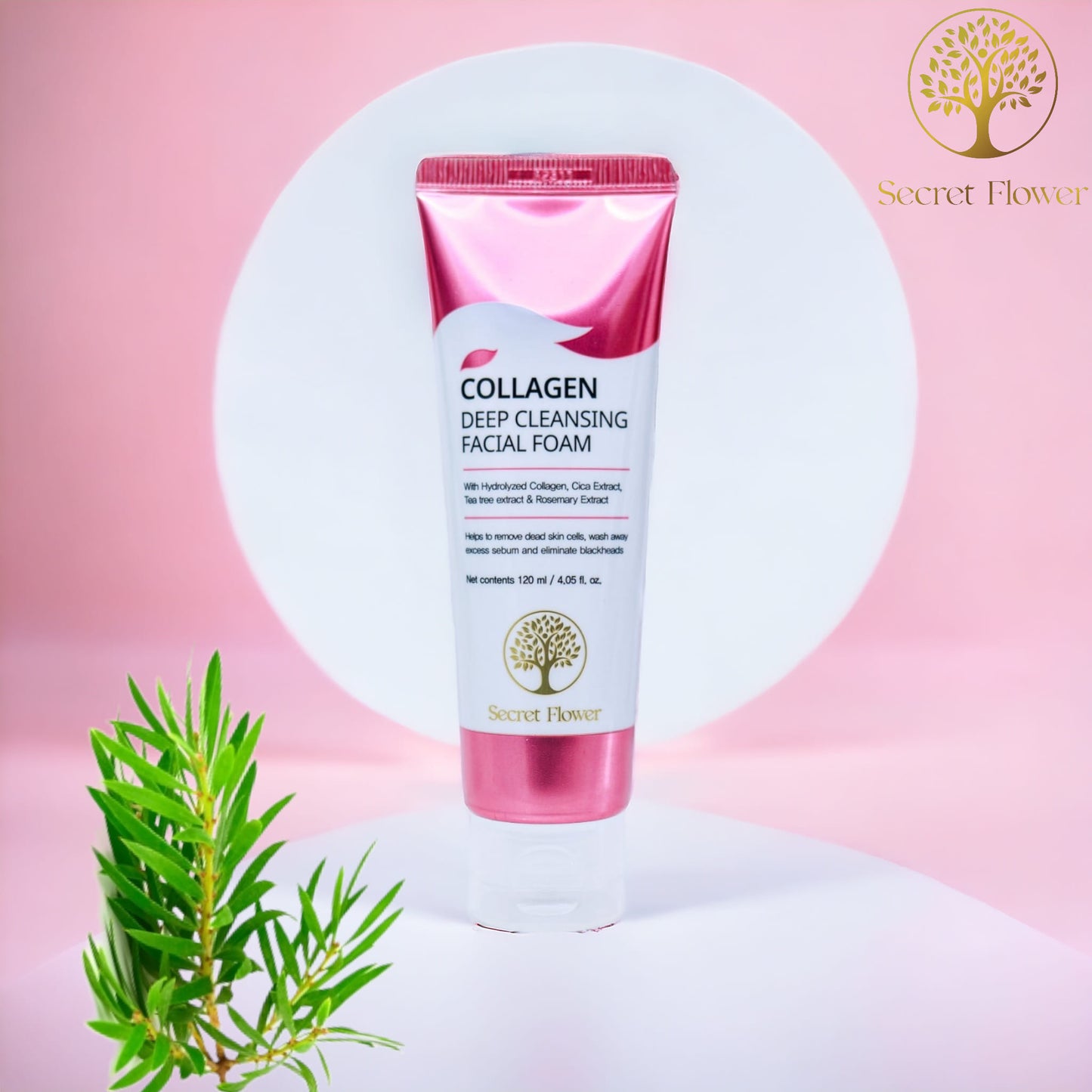 Secret Flower Collagen Deep Cleansing Facial Foam