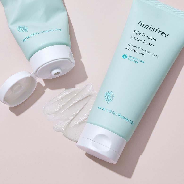 Innisfree trouble face wash blue
