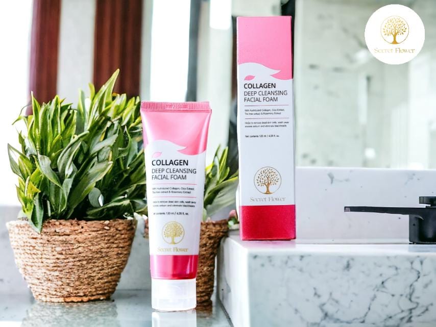 Secret Flower Collagen Deep Cleansing Facial Foam