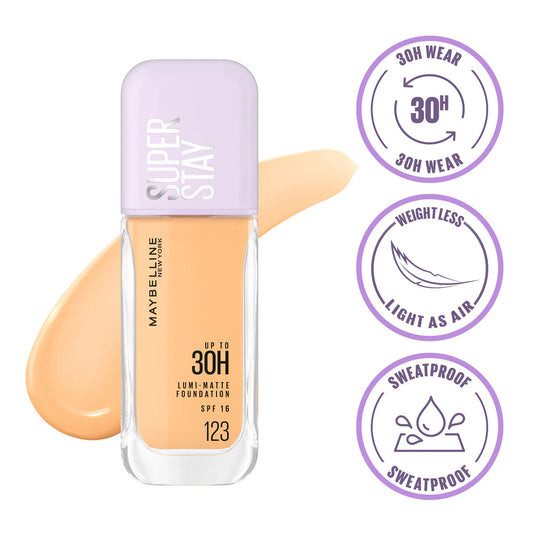 Maybelline super stay foundation 123
