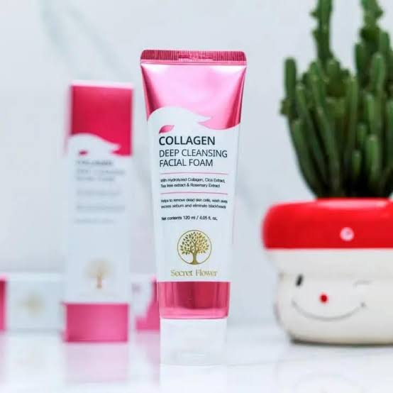 Secret Flower Collagen Deep Cleansing Facial Foam